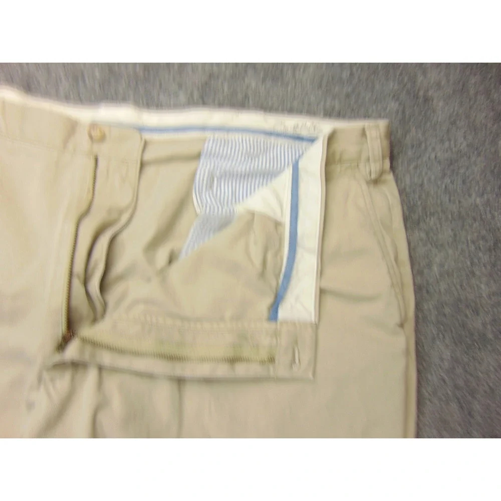 Polo Ralph Lauren Chino Pants Mens 48x30 Classic Fit Tan Solid Preppy Casual